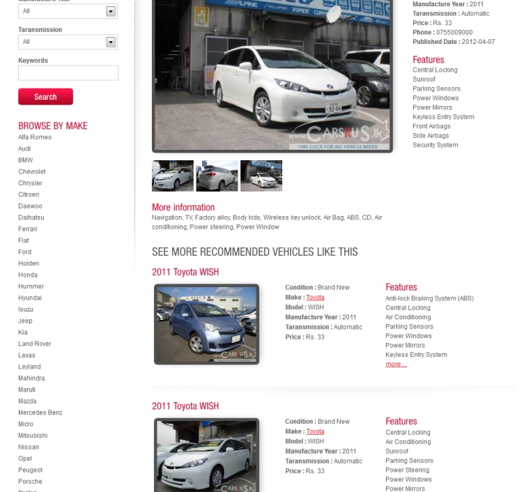 Cars R Us (Pvt) Ltd